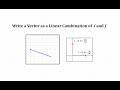 Understanding Vectors as Linear Combinations