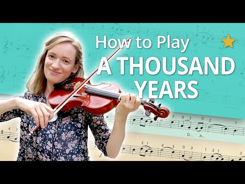 How to Play A Thousand Years - Christina Perri | Play-Along | Violin Sheet Music + Accompaniment