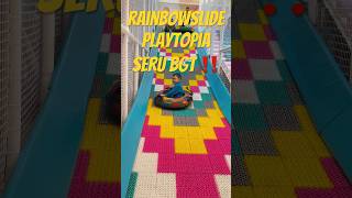 Nyobain Rainbowslide Playtopia 🤩 #perosotananak #bermain #playtopia #icecream