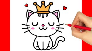 HOW TO DRAW A CAT EASY