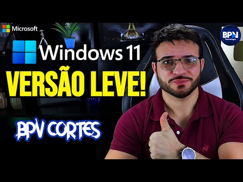 Windows 11 VERSÃO LEVE! Como Instalar EM QUALQUER PC!!!