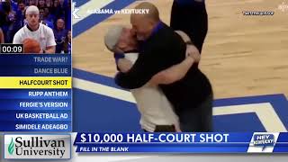 Hey Kentucky's view of the Half Court Shot