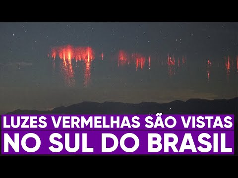 Luzes vermelhas aparecem no sul do Brasil