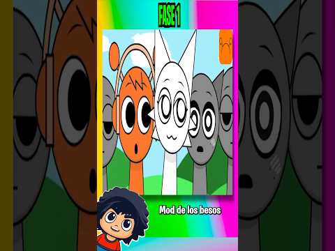 El MOD de Besos de INCREDIBOX SPRUNKI FASE 1 vs Fase 5 🎃 #shorts