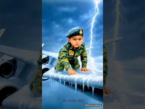 সেনাবাহিনী শিশুটি বিমানটিকে দুর্ঘটনা থেকে রক্ষা করল 😭 #ai #sasohelbhai
