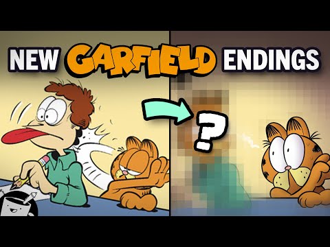 Drawing New Endings to Garfield Comics