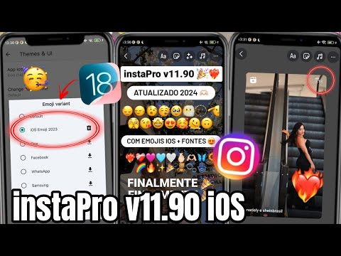 SAIU 🎉 INSTAPRO V11.95 ❤️‍🔥 EMOJIS iOS + FONTS | INSTAGRAM ESTILO IPHONE NO ANDROID ATUALIZADO 2024