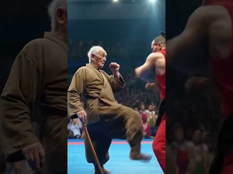 Old Man With Stick VS Young Fighter - Who Wins? 🤯 #shorts #viralvideo