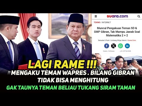 Mungkin ada yg tambah NGIRI dengan Prestasi Wapres Kita . saksi tmn yg lain  Gibran anak yg cerdas