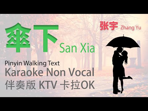 傘下 San Xia – 張宇 Phil Zhang Yu – karaoke Non Vocal 伴奏版 ktv 卡拉ok