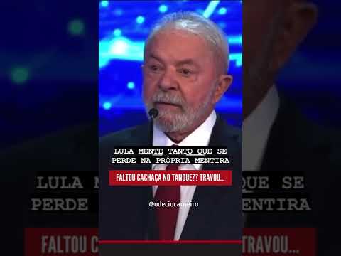 TRAVOUUUUU!! Sem cachaça, o mentiroso se perde todo… 🤣🤣🤣🤣 #bolsonaro22 #debatenaband
