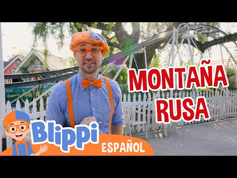 Paseando en la montaña rusa con Blippi 🎢| Blippi Español | Videos educativos para niños