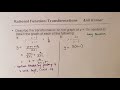 Transforming Rational Functions