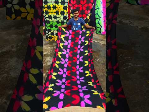 multi colour object tie dye pattern