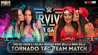 WWE 2K26 | Chelsea Green & Chelsea Green vs Nikki Bella & Nikki Bella - Tornado Tag Team Match