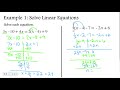 Solving Equations with Variables on Both Sides