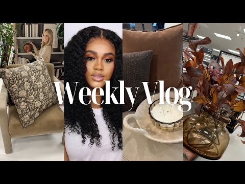 WEEKLY VLOG! Fall decor shopping + cleaning + target | hobby lobby | walmart & Michael's