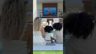 We built a 115 inch DREAM Television in Our DREAM BACKYARD ! 😍 #shorts #TCL #tv