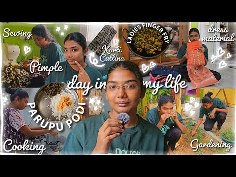 I Got a Pimple! *PEACEFUL* Day In My Life ✨️ Sewing, Gardening & Much More