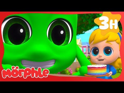 Fudge Day Fun with Morphle & Orphle! 🎉🍫🎂 | 🔴 Morphle VS Orphle 🟢 | Fun Kids Cartoon