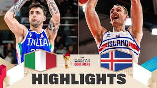 Italy 🇮🇹 v Iceland 🇮🇸 | Highlights | FIBA Basketball World Cup 2027 European Qualifiers
