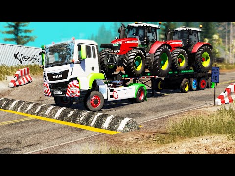 Trucks vs Speed Bumps #51 | BeamNG.DRIVE