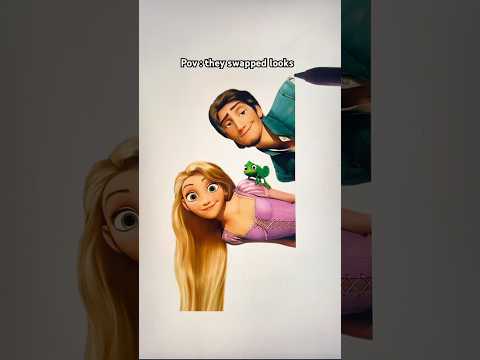 Rapuzel and Eugene transformation #tangled #rapunzel #eugene #disney #flynnrider