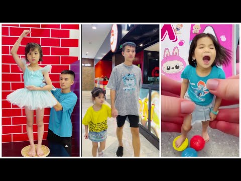 Father & Daughter Dancing 💃🏻😍 - Baby Clay Hand Play ✋🏻 by Su Hao #shorts