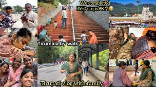 Vlog#75 😳It took 16hrs for Tirupati Perumal darshan🙏||Family visit to Tirupati||Tirumala by walk #yt