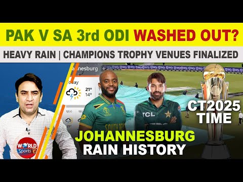 Pakistan vs South Africa 3rd ODI weather report | ICC Champions Trophy 2025 venues finalized