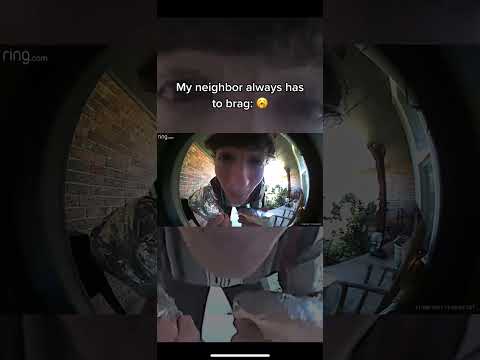 My Neighbor Always Has to Brag😐 (Ring Doorbell TikTok)