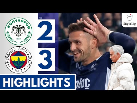 Konyaspor vs Fenerbahçe SK 2-3 HIGHLIGHTS | ÖZET || Süper Lig 24/25