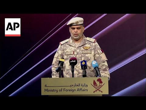 YouTube video thumbnail: Qatar Says One of 19 Missiles Fired by Iran Impacted US Base but Caused No Casualties