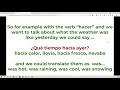 Exploring El Imperfecto in Spanish