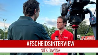 Screenshot van video Niek Davina stopt na 15 seizoenen bij Excelsior'31: "Het is mooi geweest" | Afscheidsinterview