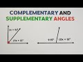 Complementary and Supplementary Angles