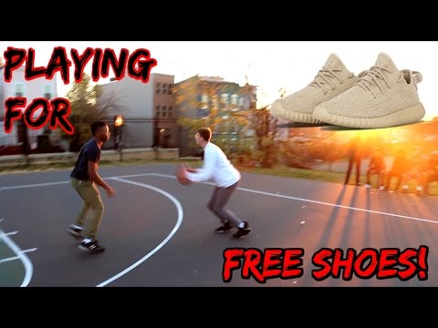 Playing Basketball for FREE SHOES!