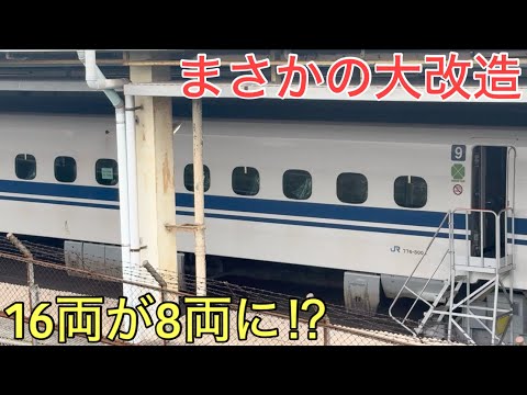 【衝撃】16両で走っていた新幹線が8両に大改造される⁉︎