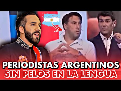 PERIODISTAS ARGENTINOS ESTO DIJERON DE BUKELE EN PLENA TELEVISIÓN😱