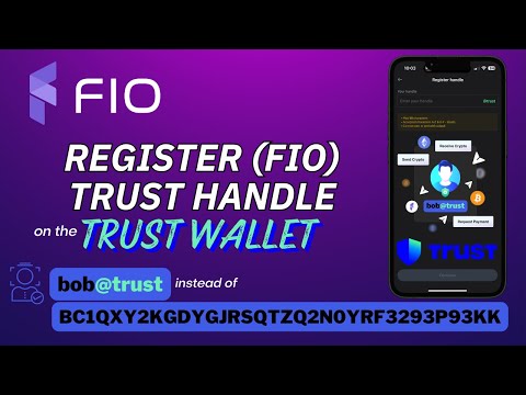 FIO Handle Registration on the Trust Wallet