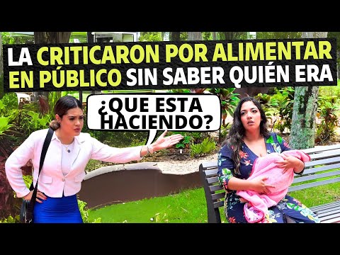 La criticaron por alimentar en público sin saber quién era.