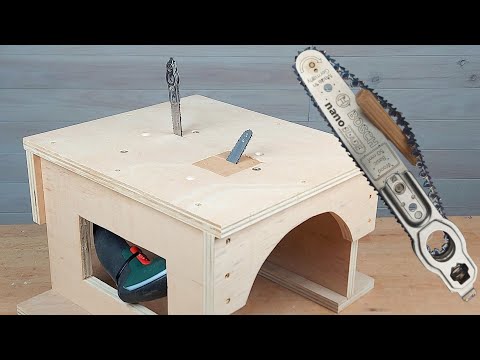 La fascinante Mini-Motosierra de mesa