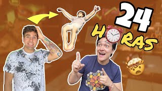 24 HORAS EN UN PARQUE DE TRAMPOLINES CON DIOSDADO !! | LuisFeVlogs