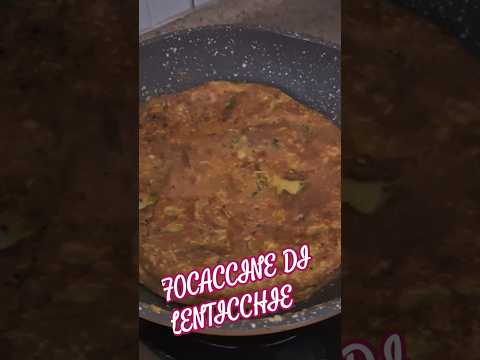 FOCACCINE ISTANTANEE con solo 1 ingrediente DI LENTICCHIE CON PEPERONI E MELANZANE 🧀🧀🧀🧀🧀