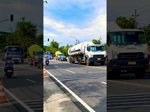 BALAPAN TRUK TANGKI KIMIA VS TRUK MOLEN BESAR VS BUS BESAR NGEBUT #shorts #trending #viral