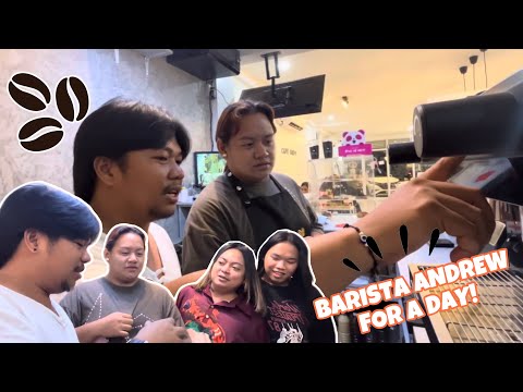 TINURUAN SI BNT ANDREW MAGING ISANG BARISTA! (PUKSAAN MALALA!)