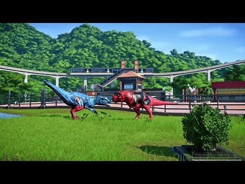 Indominus Rex vs. T-rex but they are Hero Dinosaurs!