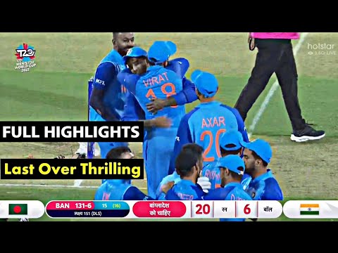 India vs Bangladesh T20 World Cup Match Full Highlights 2022 • IND vs BAN Today Match Highlights