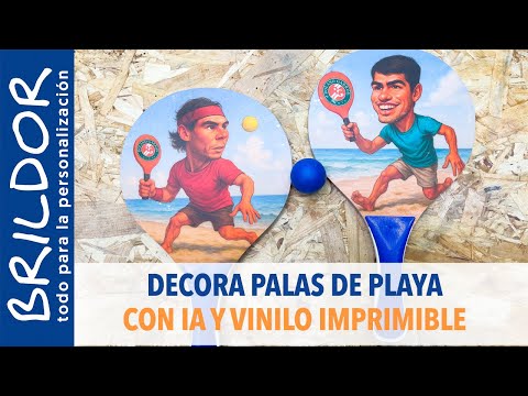 ¡Personaliza tus raquetas o palas de playa! Mira qué idea de personalización fácil
