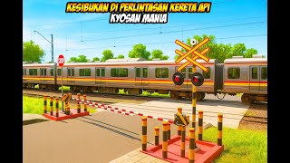 🚆 Perlintasan Kereta Api Paling Sibuk! KRL Commuter Line Lewat Tanpa Henti 🚉